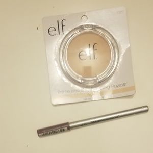 Maybelline lip liner elf finishing powder bundle